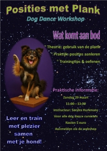 Dogdance-workshop 29 maart 2026 - Posities met Plank