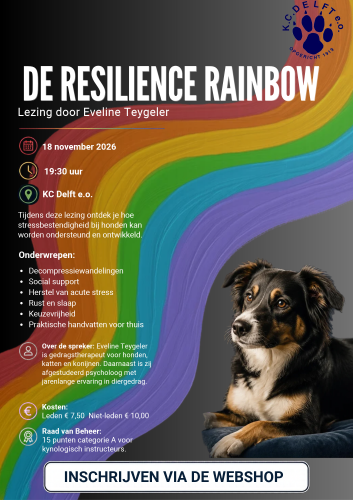 Lezing De Resilience Rainbow op 18 november 2026 door Eveline Teygeler